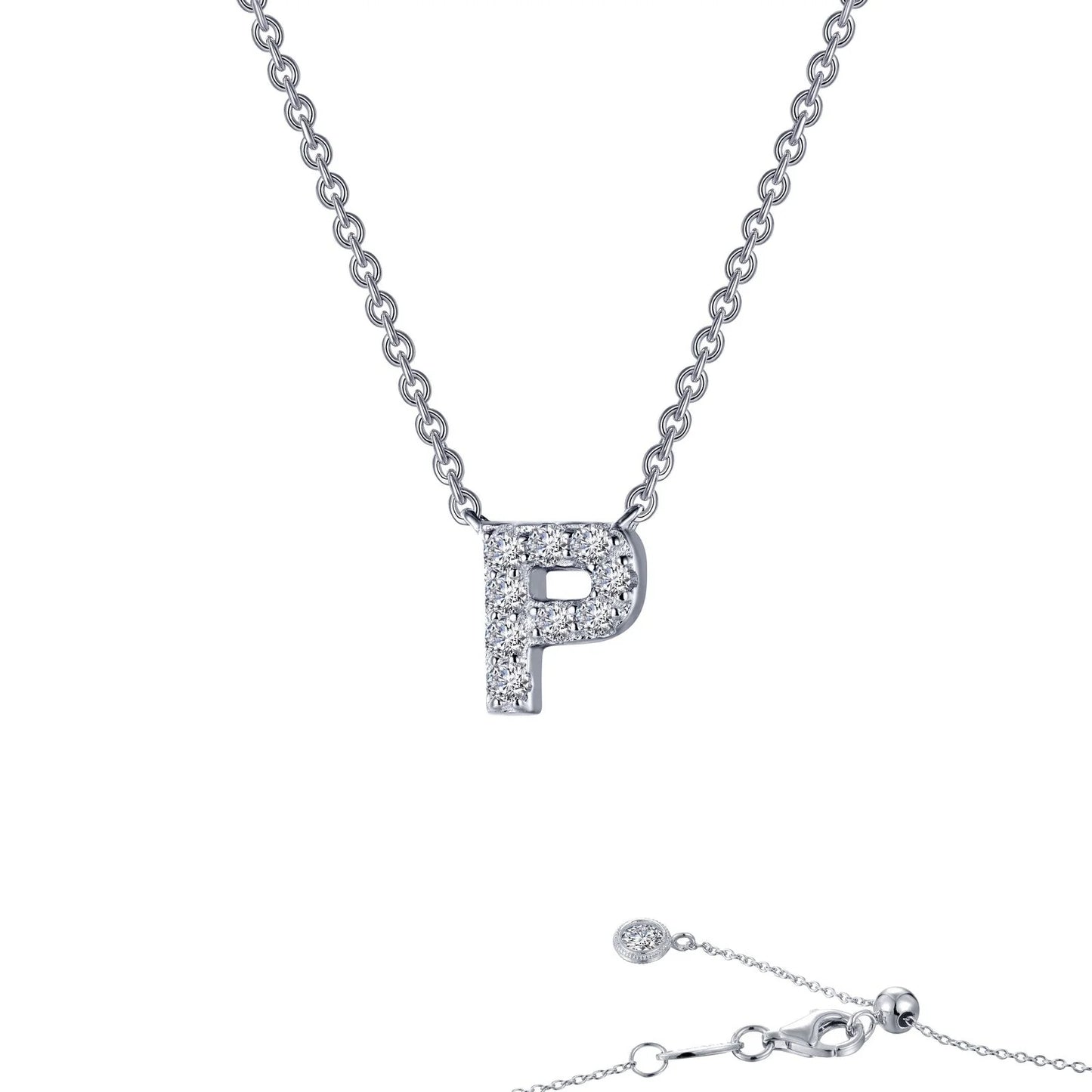 9N0CLP20 Necklace Sterling Silver CL PT INITIAL