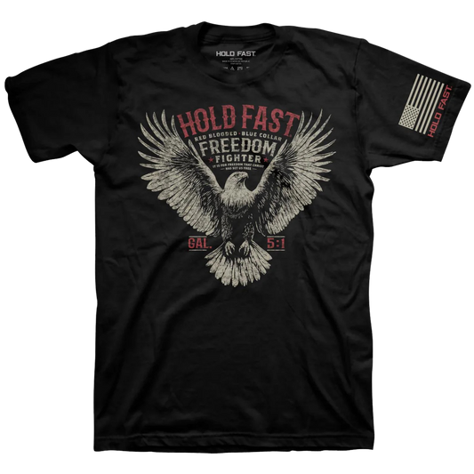 HOLD FAST Men's T-Shirt Freedom Fighter Eagle