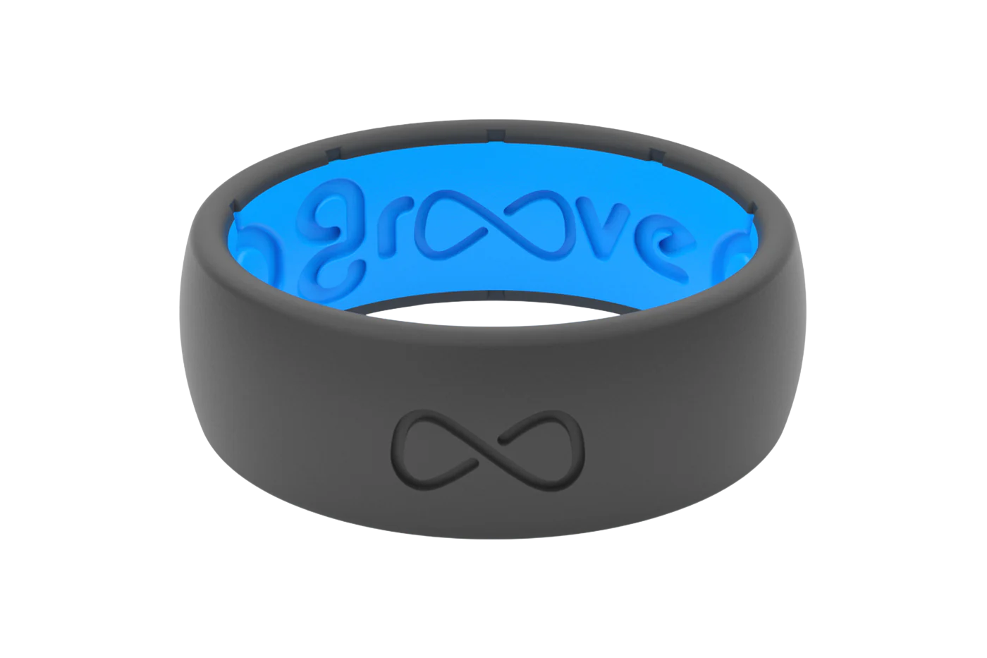 Groove Life Deep Grey & Blue Ring