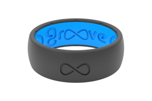 Groove Life Deep Grey & Blue Ring
