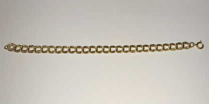7inch 14K Yellow Gold Filled Charm Bracelet