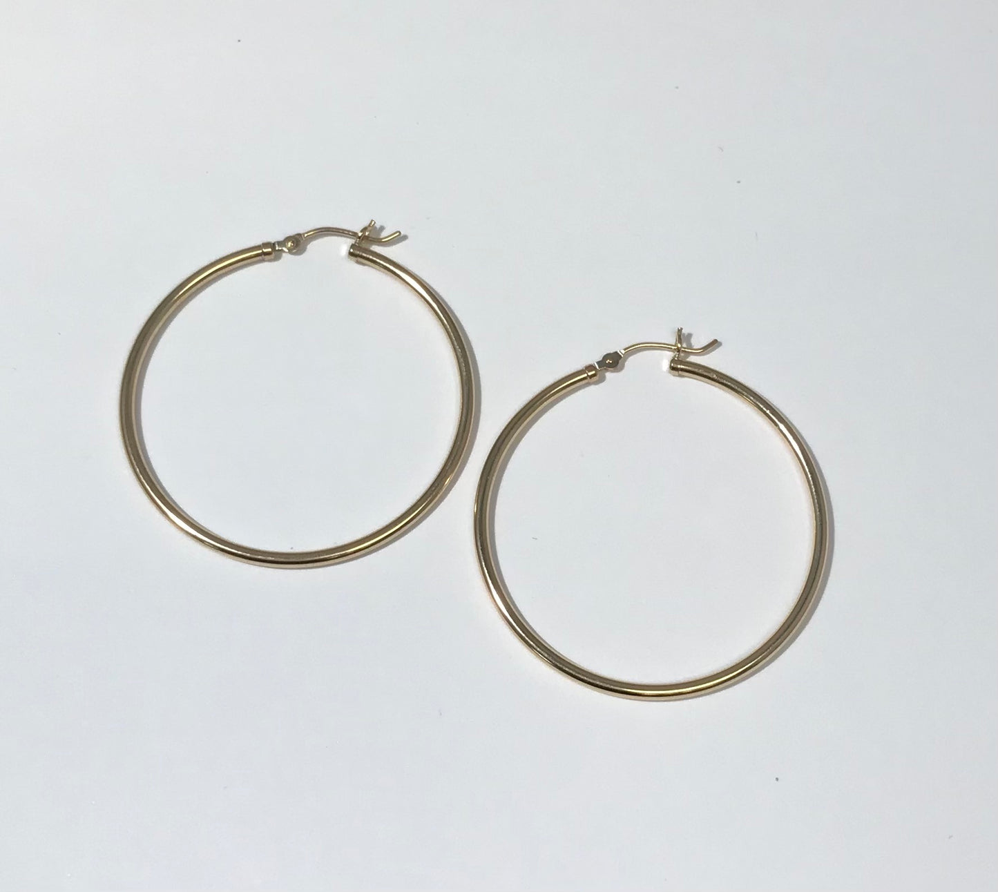 GFH-102 Gold Filled 1.5MM X 41MM Hoop Earrings