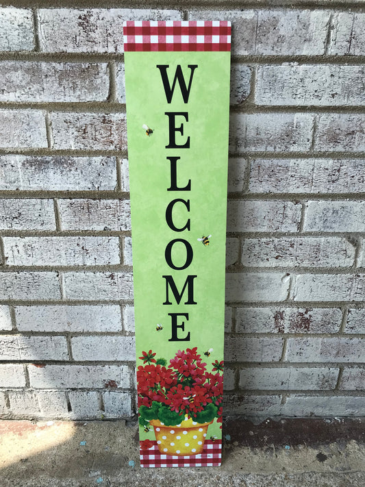 4547YE Custom Decor Yard Expressions Geranium Gingham