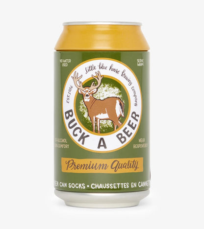 BC1BUCK001 Buck A Beer Men's Beer Can Socks 0