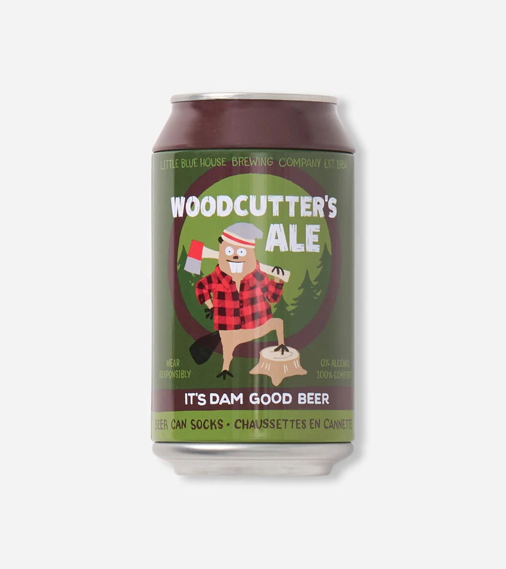 BC1WCAX001 Men's Woodcutters Ale Beer Can Socks 0