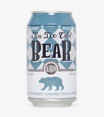 BC1WiBE303 Ice Cold Bear Men's Beer Can Socks 0