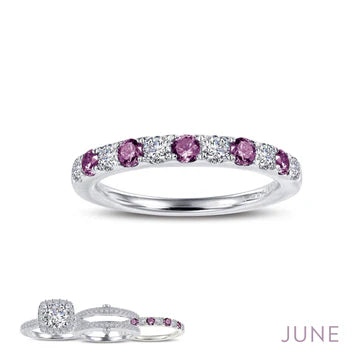 BR004 Simulated Diamond Birthstone Rings