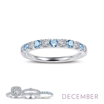 BR004 Simulated Diamond Birthstone Rings