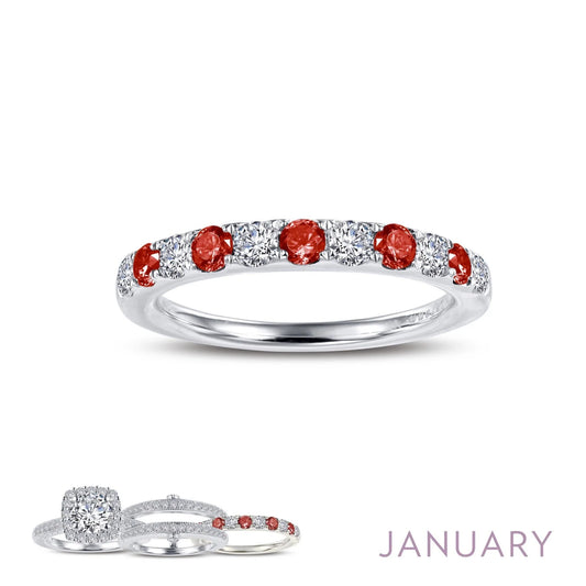 BR004 Simulated Diamond Birthstone Rings