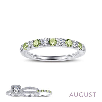 BR004 Simulated Diamond Birthstone Rings