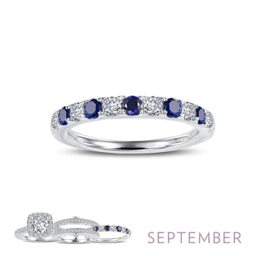 BR004 Simulated Diamond Birthstone Rings