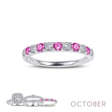 BR004 Simulated Diamond Birthstone Rings