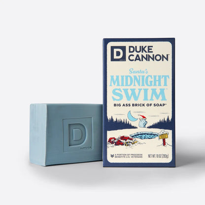 BSBA-SS10 Duke Cannon Santa's Midnight Swim Big Ass Brick of Soap® Sandalwood + Lavender 0