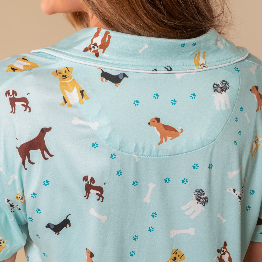 Amanda Blu Bark At The Park Pajama Top | Blue Puppy Dog PJs 0