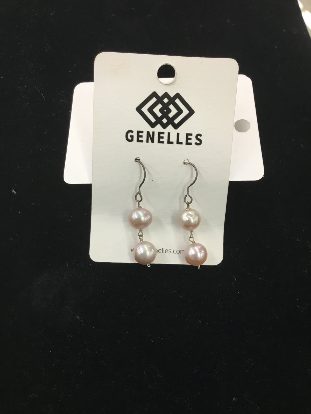 MF ERS Pearl Dangle Earrings