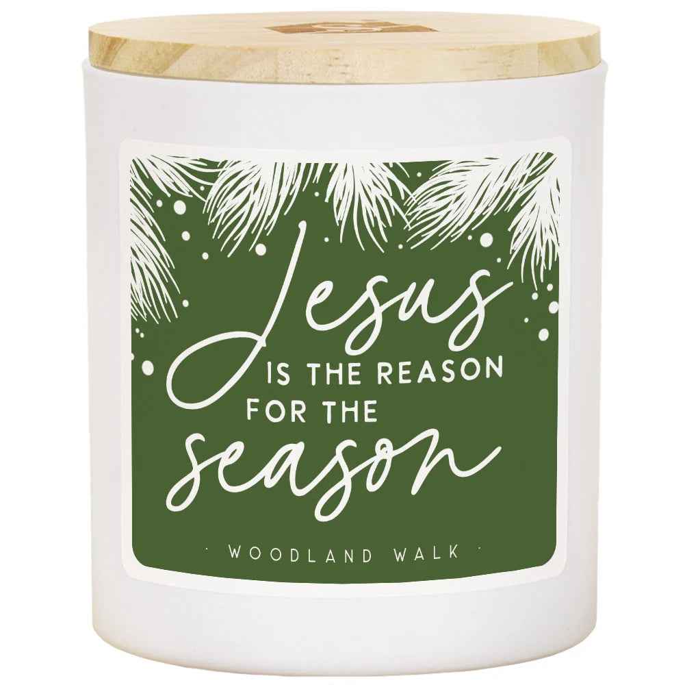 CDL1125 Sincere Surroundings Jesus Season Christmas Soy-Based Candle 0