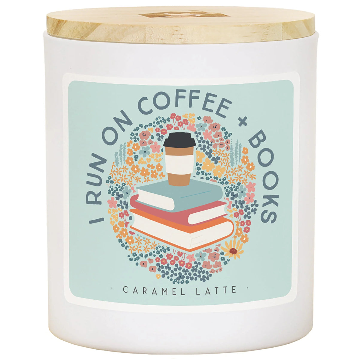 CDL1767 Sincere Surroundings Run On Coffee Books Candle - LAT 0