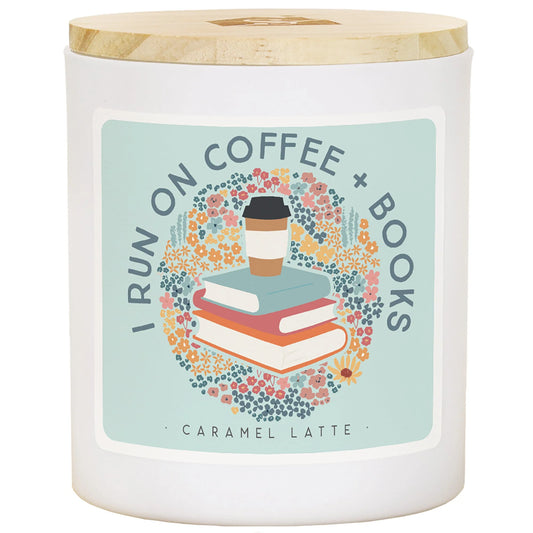 CDL1767 Sincere Surroundings Run On Coffee Books Candle - LAT 0