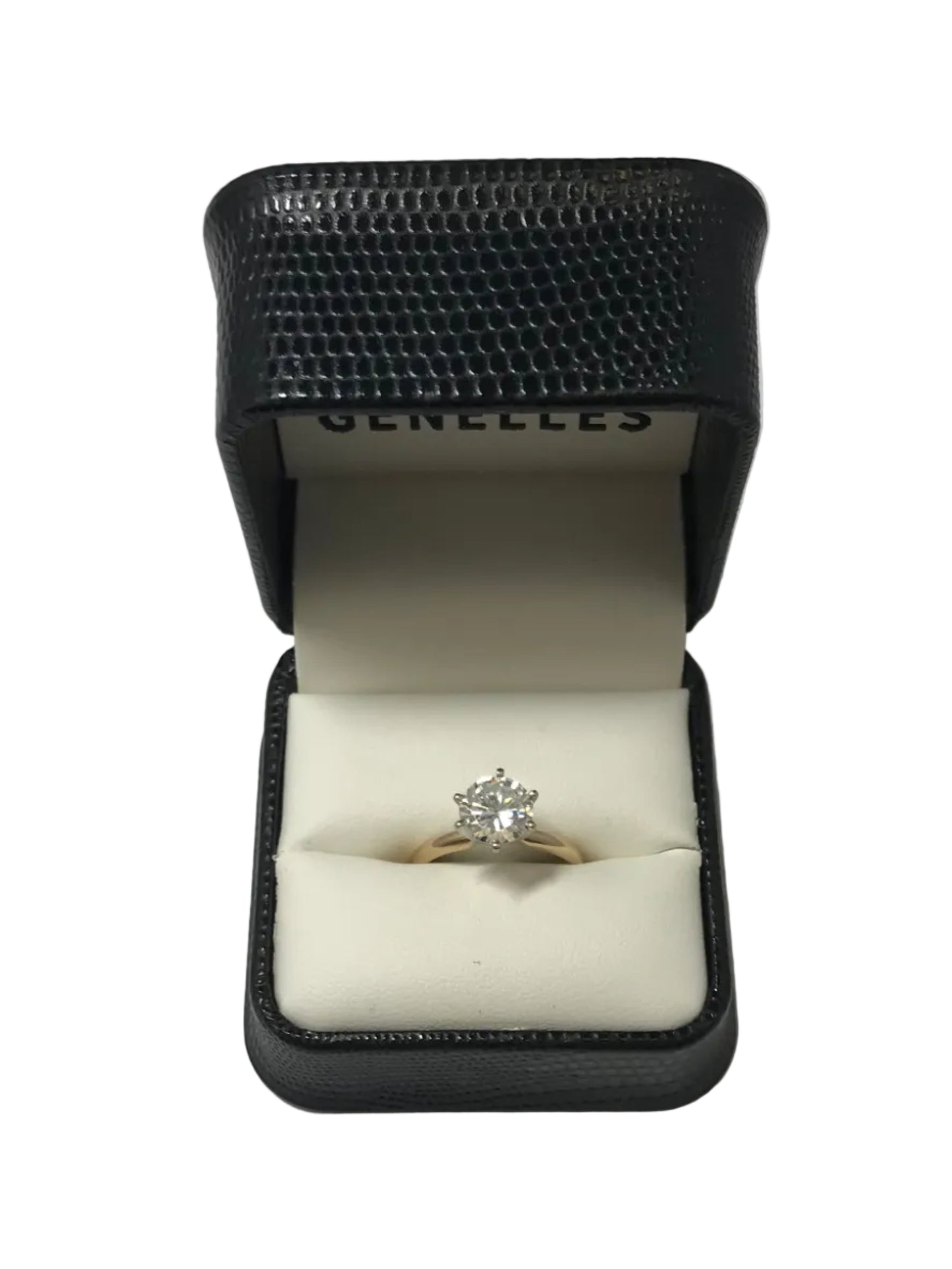 U 14K Yellow Gold CZ Ring