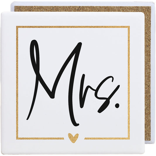 COS1033 Sincere Surroundings Mrs. Gold Heart Coaster