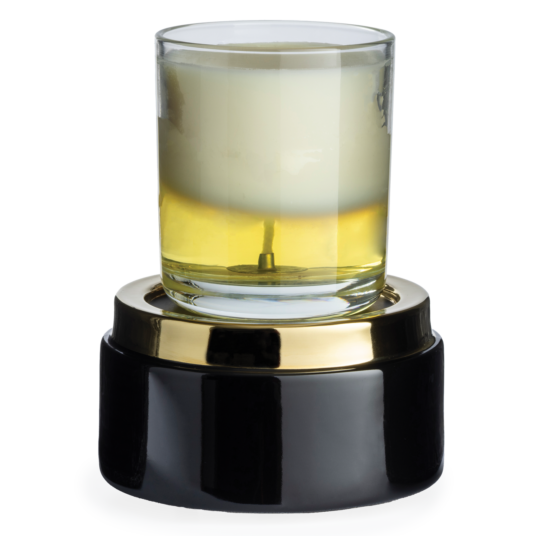 CWDBAG Candle Warmers Black & Gold 2-in-1 Spilt Dish Warmer 0