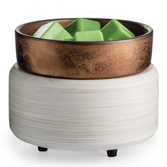 CWDWWB Candle Warmers White Washed Bronze 2-In-1 Classic Fragrance Warmer 0