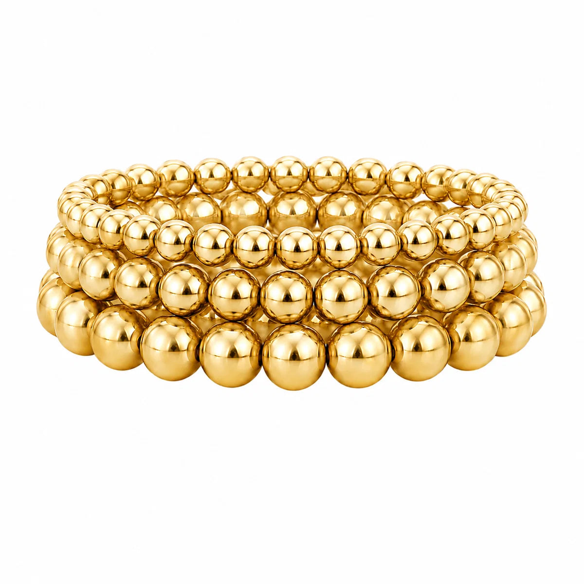 Ellie Vail Waterproof Gold-Plated Stainless-Steel Jensie Beaded Bracelet Set