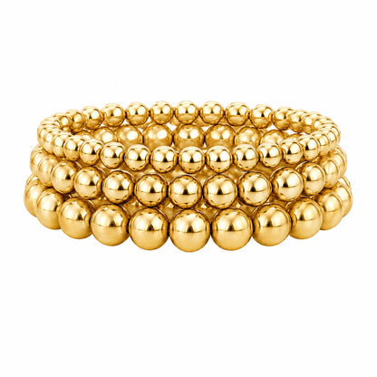 Ellie Vail Waterproof Gold-Plated Stainless-Steel Jensie Beaded Bracelet Set