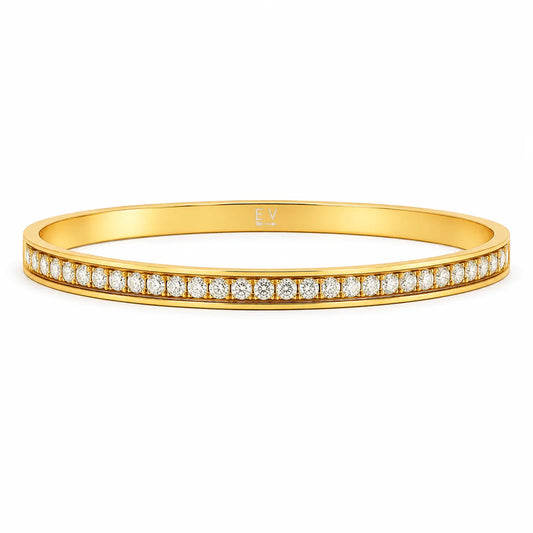 250 Ellie Vail Waterproof Gold-Plated Stainless-Steel Harper Bangle