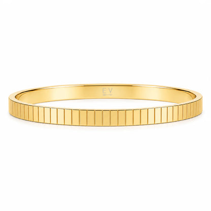 259 Ellie Vail Waterproof Gold-Plated Stainless-Steel Kyle Bangle Bracelet
