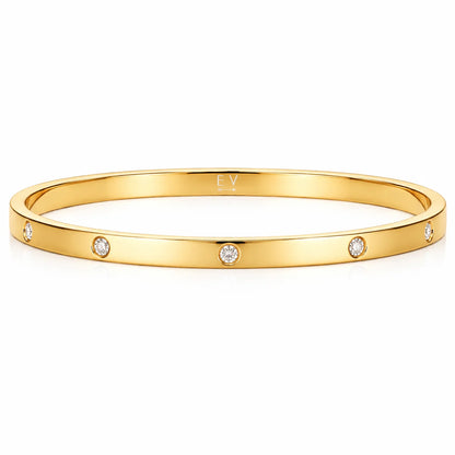 Ellie Vail Waterproof Gold-Plated Stainless-Steel Jordyn Bangle Bracelet
