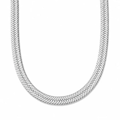 422 Ellie Vail Waterproof Stainless-Steel Paola Herringbone Chain Necklace