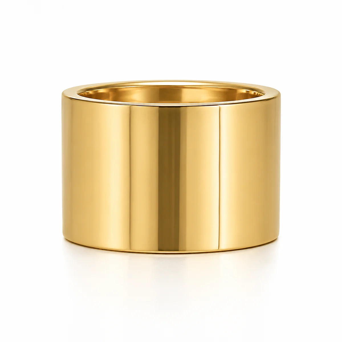 183 Ellie Vail Waterproof Gold-Plated Stainless-Steel Duke Cigar Ring GLDTNE