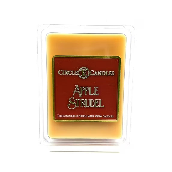 Circle E Candles 3oz Wax Melt Tart Apple Strudel Scent Pack of 6 Tarts Made in USA