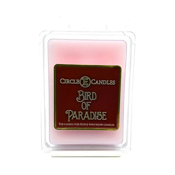 Circle E Candles 3oz Wax Melt Tart Bird of Paradise Scent Pack of 6 Tarts Made in USA