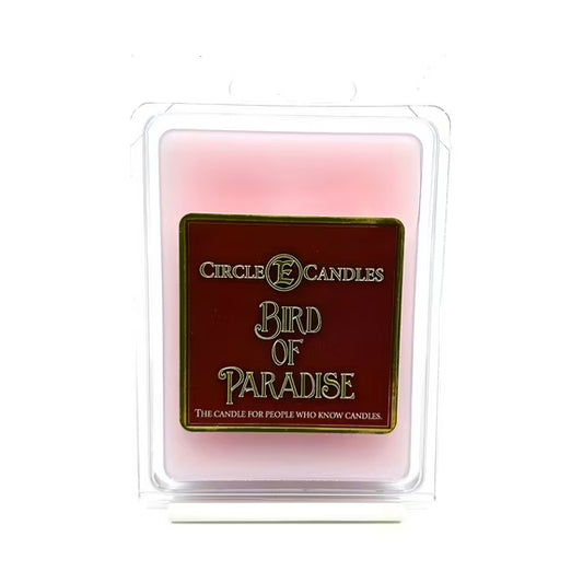 Circle E Candles 3oz Wax Melt Tart Bird of Paradise Scent Pack of 6 Tarts Made in USA