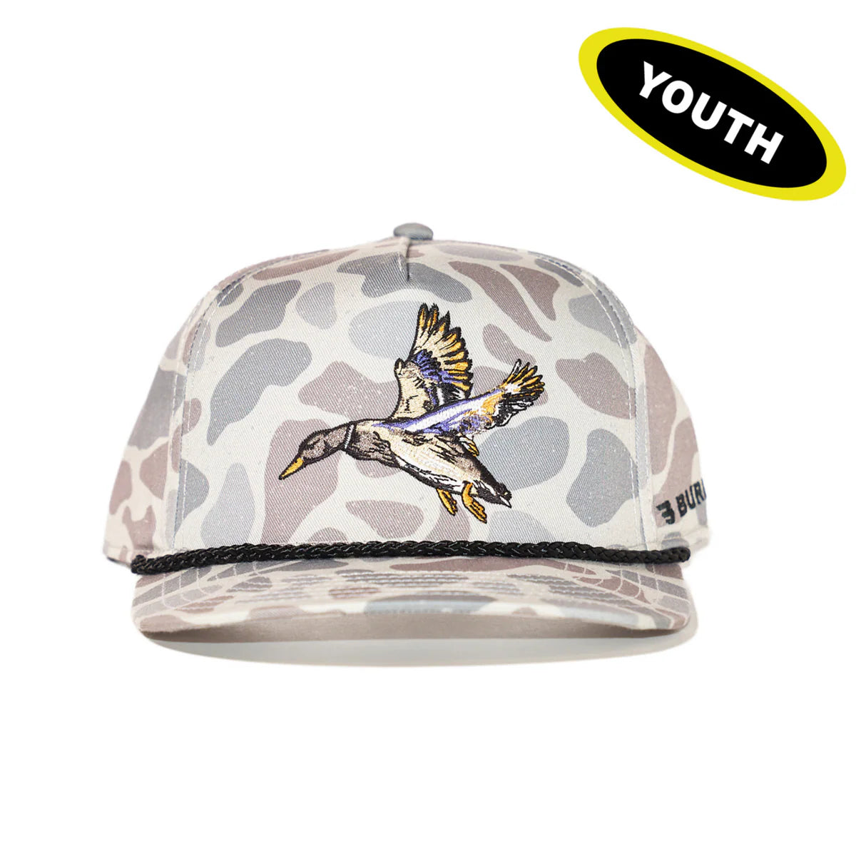 YC-DIVM-CDC Burlebo Youth Cap - Diving Mallard - Classic Deer Camo
