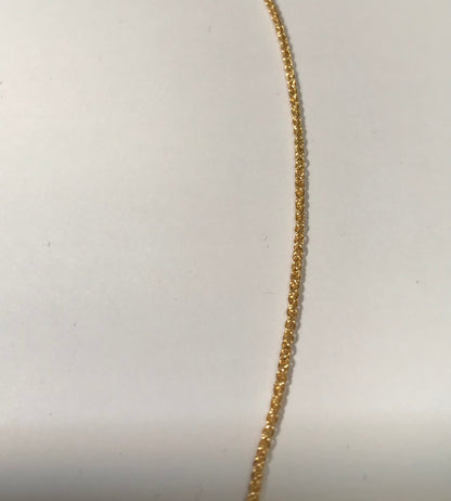 WH1.3MM 14/20 Gold Filled Wheat Chain
