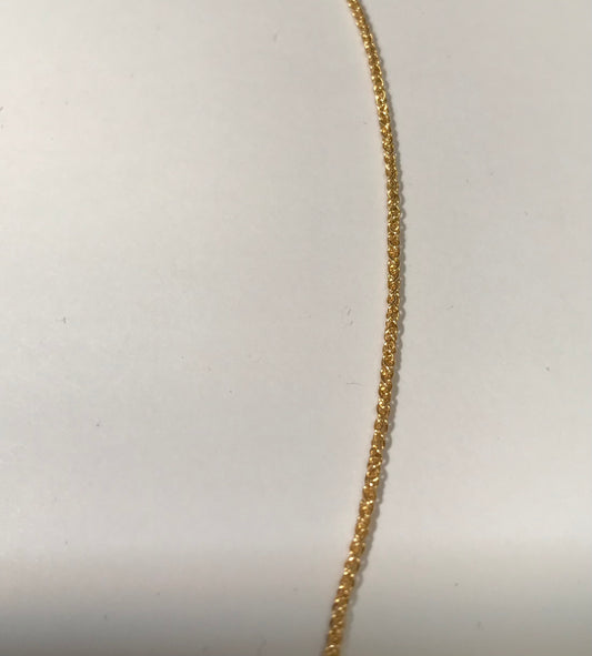 WH1.3MM 14/20 Gold Filled Wheat Chain