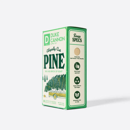 BSBA-PINE10 Duke Cannon Illegally Cut Pine Big Ass Brick of Soap® Split Wood + Pine Needles 0