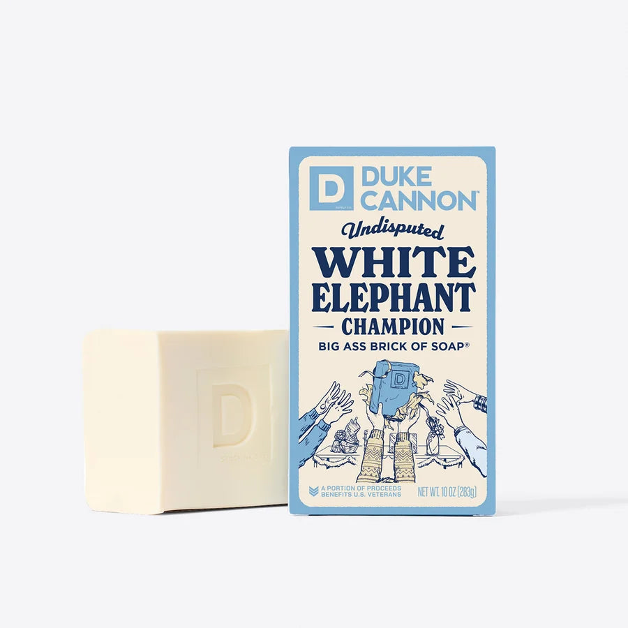BSBA-ELPHNT10 Duke Cannon White Elephant Big Ass Brick of Soap® Citrus + Musk 0