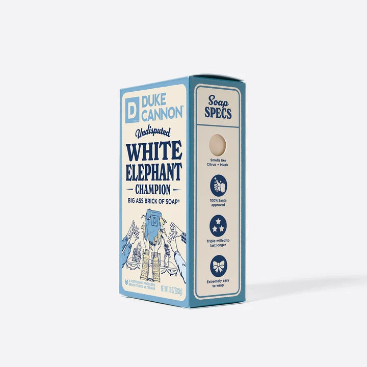 BSBA-ELPHNT10 Duke Cannon White Elephant Big Ass Brick of Soap® Citrus + Musk 0
