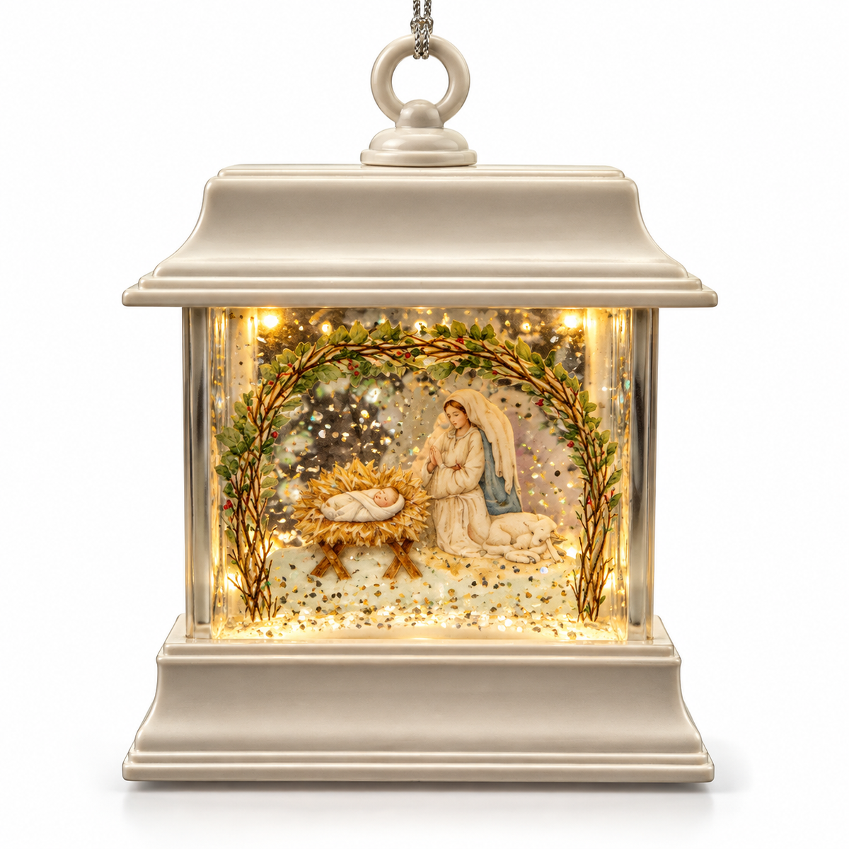 MX200227 Ganz Angel Baby Shimmer Battery Operated Snow Globe Acrylic 0