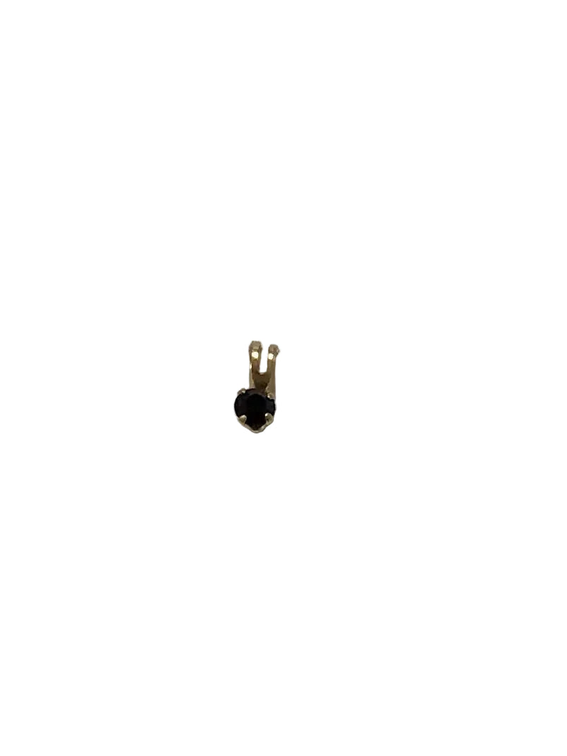 10K Yellow Gold 3MM January Birthstone Pendant