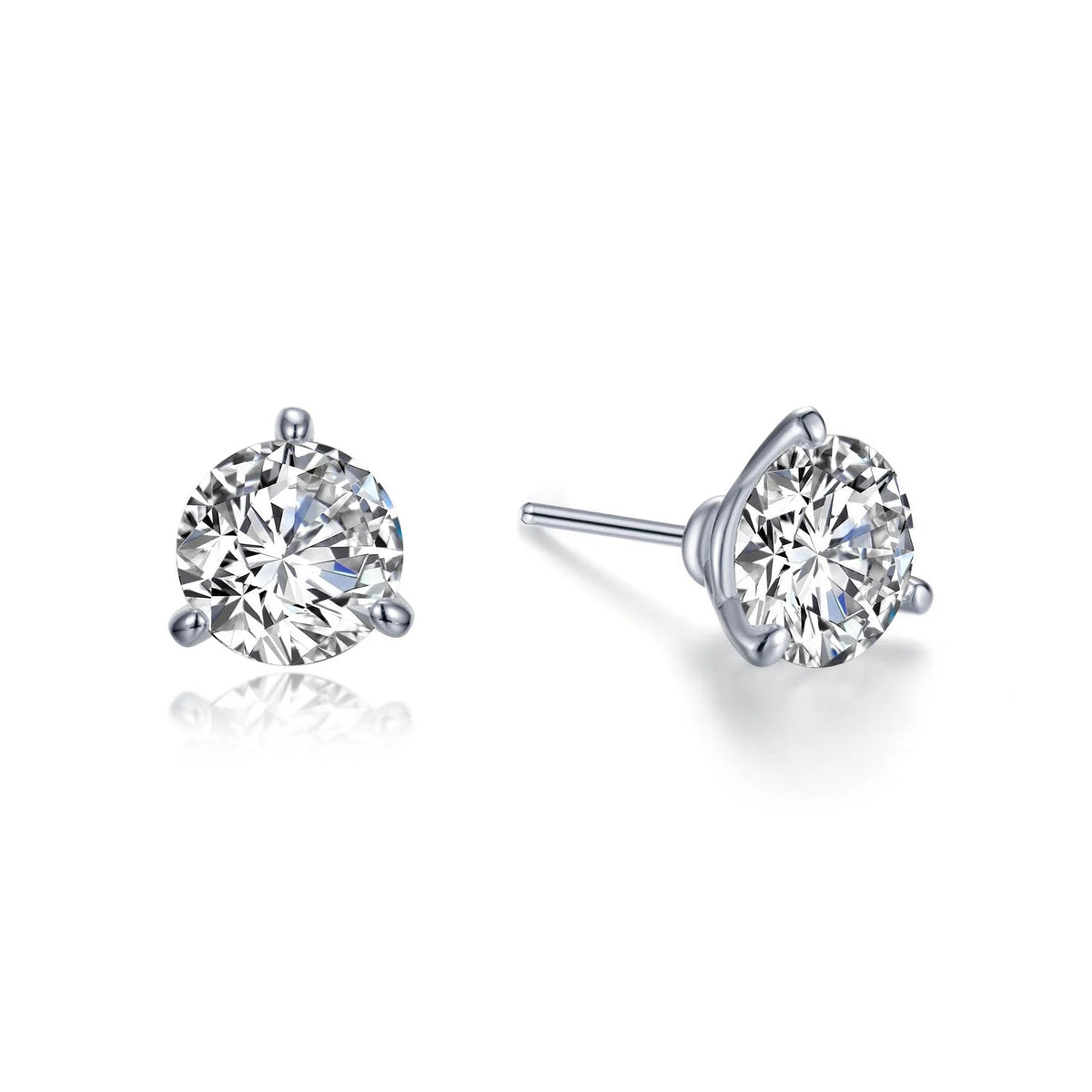 E0204CLP Lafonn Gold Plated Sterling Silver and Sterling Silver 2.5CTW 3 PRNG MARTIN
