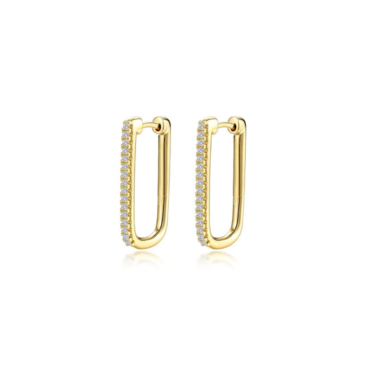 E0632CLG00 Lafonn Sterling Silver Gold Plated ER CL .32CTW RE