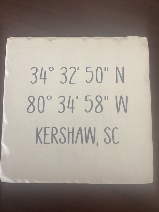 EC0730 Tipsy Coaster KERSHAW CTY COORD COASTER 0