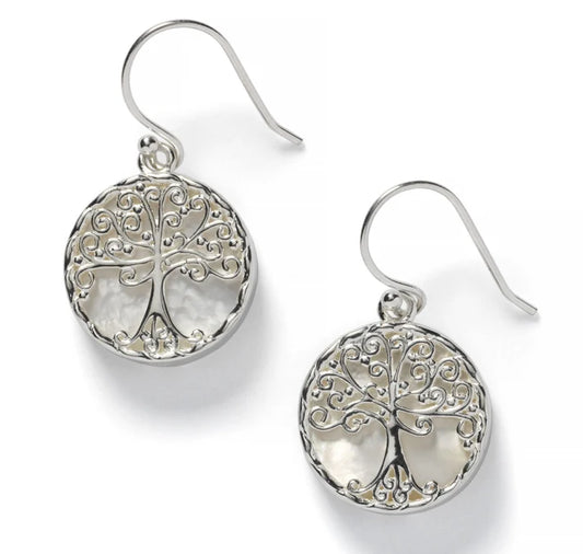 739 DER E805SS Southern Gates Sterling Silver Southern Oak MOP Earrings 0