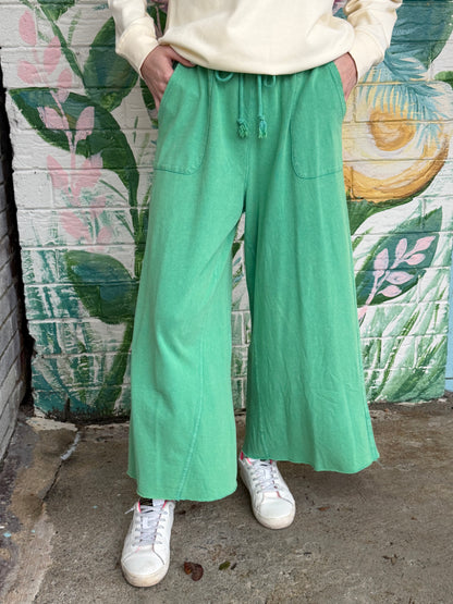 EB40128 Easel Evergreen Trendy Tales Wide Leg Pants