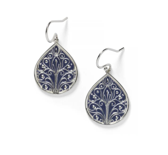 739 DER E824B Southern Gates Sterling Silver Enamel Rainbow Row Tradd Earrings Blue 0